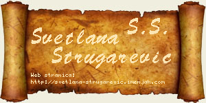 Svetlana Strugarević vizit kartica